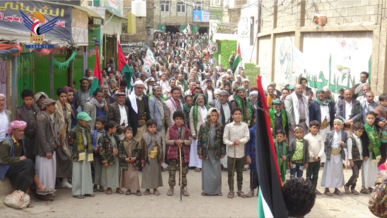مسيرات حاشدة بصنعاء غضبًا للدماء المسفوكة والمقدسات المنتهكة بفلسطين 