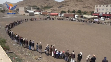 وقفة قبلية بعزلة العُبَّسْ بلاد الروس استمرارًا في نصرة الشعب الفلسطيني