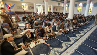 فعالية في مديرية بني مطر بمحافظة صنعاء بمناسبة اليوم الوطني للصمود