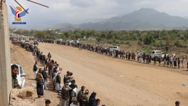 وقفة قبلية بمديرية ذي السفال بإب إسنادا لغزة وإعلانا للبراءة من الخونة