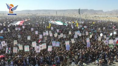  35 مسيرة حاشدة بصعدة بعنوان " جهاداً في سبيل الله ونصرة لغزة سنواجه كل الطواغيت "