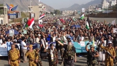 إب.. 102 مسيرة تحت شعار "على الوعد مع غزة.. ضد التهجير وضد كل المؤامرات"