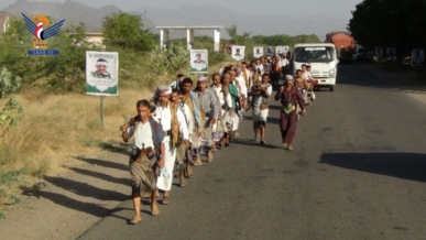 الحديدة .. مسير لخريجي المرحلة الخامسة من دورات "طوفان الأقصى" بجبل راس