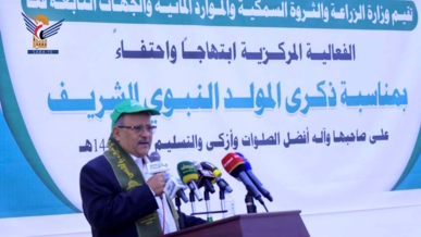  النعيمي: ​في أجواء المولد النبوي ​​اليمن يبعث رسالة تضامن لغزة ودعوة للأمة للخروج من دائرة الصمت والخذلان 