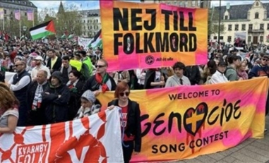 احتجاجات مناهضة للكيان الإسرائيلي في افتتاحية مسابقة "يورو فيجن"