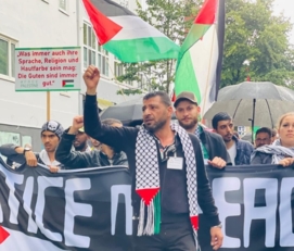  تظاهرة حاشدة في مدينة بريمن الألمانية تنديدا باستمرار العدوان على قطاع غزة