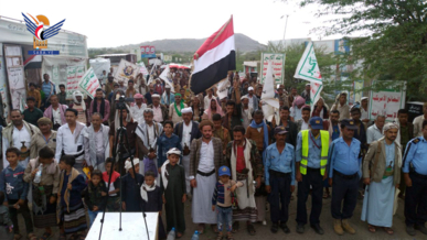 لحج.. مسيرة لأبناء القبيطة تضامنا مع غزة وتنديدا باستمرار جرائم العدو الصهيوني