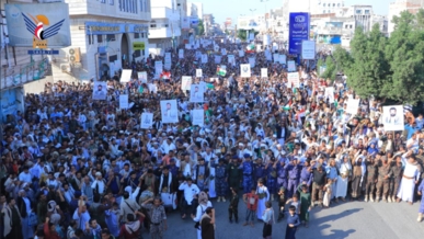 أبناء حارس البحر الأحمر يحتشدون في 122 ساحة بمسيرات "ثابتون مع غزة بهويتنا الإيمانية ومسيرتنا القرآنية"