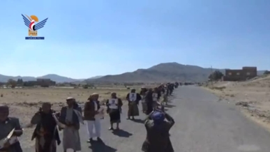 مسيران ووقفتان بمديرية بلاد الروس بمرور عامين على عملية "طوفان الأقصى"