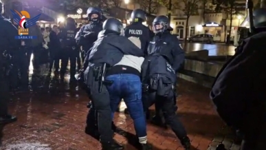 مسيرة تضامنية بمدينة كيل الألمانية مع قطاع غزة تتعرض لاعتداء الشرطة