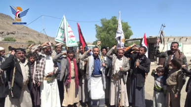 مسيران راجلان وتطبيق قتالي ووقفة مسلحة في جحانة بصنعاء