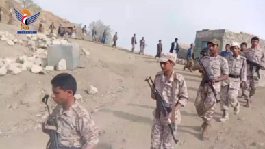 مسير ومناورة لعدد من خريجي طوفان الأقصى في وشحة بحجة