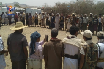  حجة.. وقفة في حرض تضامناً مع غزة