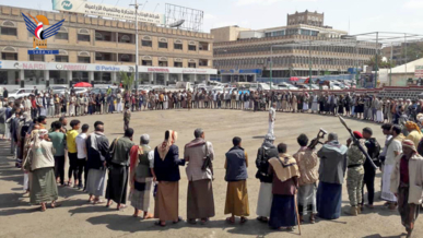 وقفة بمديرية التحرير بأمانة العاصمة نصرة لغزة وتنديداً بجرائم الإبادة والتجويع