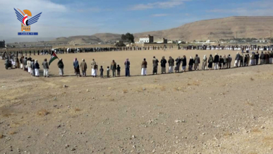 وقفات قبلية ومسيرات في عمران نصرة لغزة والتأكيد على الجهوزية لمواجهة أي عدوان