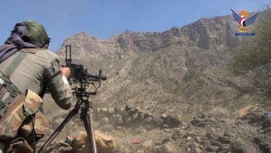 مسير ومناورة لأبناء قهر بني الحارث في مديرية باقم بصعدة