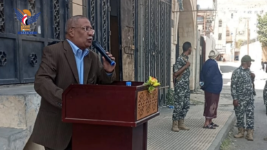 منتسبو الهيئة الوطنية لحقوق الإنسان ينظمون وقفة جهوزية واستنفار لإنهاء العدوان
