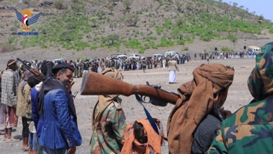 إب.. قبائل القفر تعلن النفير لمواجهة العدو وإسناد غزة  