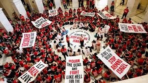 المئات يحتجون داخل الكونغرس عشية خطاب نتنياهو