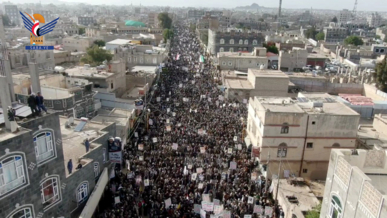 مسيرات حاشدة في 38 ساحة بذمار بيوم القدس العالمي