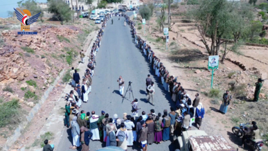 قبائل مديرية جبل المحويت تعلن الجهوزية لمواجهة العدو الأمريكي الصهيوني