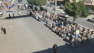 مسيران في مديريتي الصافية وآزال بأمانة العاصمة استعداداً لمواجهة أي تصعيد صهيوني أمريكي