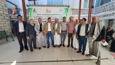 تدشين المخيم الطبي الجراحي المجاني لأسر الشهداء في حجة