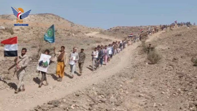 عمران .. مسيران وعرض لقوات التعبئة في مديريتي قفلة عذر وبكيل السواد