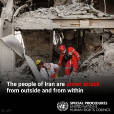 خبراء الأمم المتحدة: إنهاء الحرب على إيران أمر ضروري ومُلّح وغارات أمريكا و"إسرائيل" تقتل المدنيين