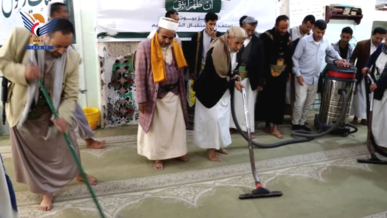 إب تدشن حملة "أن طهرا بيتي" بإب استعداداً لشهر رمضان المبارك