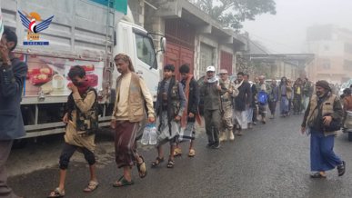 مسير في حجة لخريجي الدورات العسكرية المفتوحة ضمن حملة طوفان الأقصى