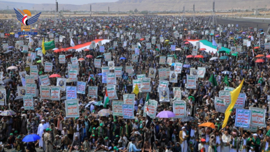 أبناء صعدة يحتشدون في 41 مسيرة ثباتا مع غزة وتنديدا بانتهاك المقدسات