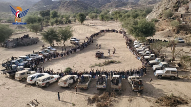 قبائل وادي غامس في الجميمة بحجة تؤكد الجهوزية لمواجهة العدو