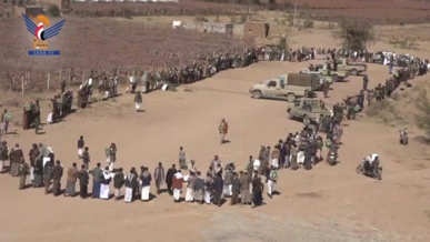 وقفة للمجلس المحلي والتعبئة في جحانة تنديدًا بالإساءة للقرآن الكريم