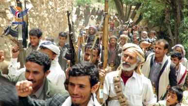 مأرب.. مسيرة بعزلة بني شجاع في حريب القراميش تضامنا مع الشعب الفلسطيني