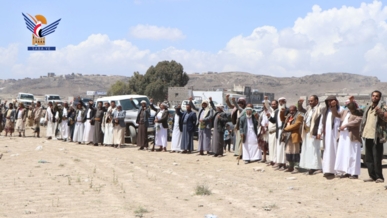 ذمار.. قبائل ميفعة عنس تعلن النفير والجهوزية لمواجهة العدوان الأمريكي