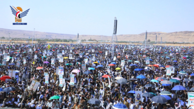 حضور حاشد في 36 مسيرة بصعدة لمباركة انتصار إيران والثبات مع غزة
