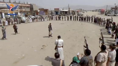 وقفات بمديريات الجوبة وماهلية وبدبدة استنكاراً لجرائم العدو الصهيوني