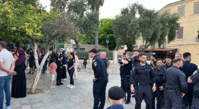 العدو الصهيوني يعتقل 15 فلسطينيا خلال وقفة منددة بالتجويع في غزة بحيفا المحتلة