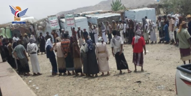  حجة.. وقفة في حرض تضامناً مع الشعب الفلسطيني