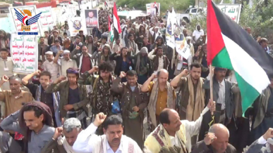 لحج.. مسيرة لأبناء مديرية القبيطة تضامناً مع الشعب الفلسطيني