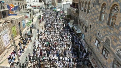 96 مسيرة في المحويت احتفاءً بالنصر وتأكيدًا على وحدة الساحات