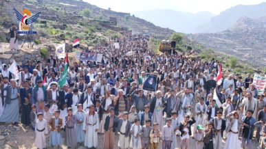 335 مسيرة بحجة تحت شعار "طوفان عامان من الجهاد والتضحية حتى النصر"