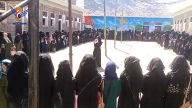 وقفة نسائية في مديرية الحيمة الداخلية بالذكرى الثانية لعملية" طوفان الأقصى"