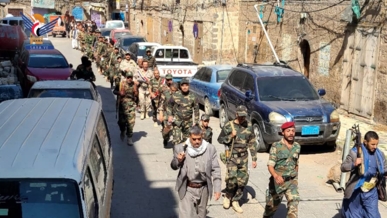 مسير شعبي بمديرية صنعاء القديمة احتفاءً بثورة 21 سبتمبر ودعماً لفلسطين ولبنان