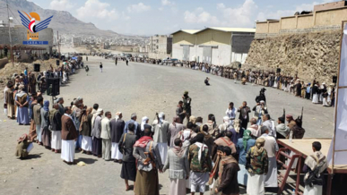 أبناء مديرية شعوب يعلنون النفير لمواجهة العدوان والبراءة من الخونة والعملاء 