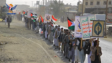 مسير وتطبيق لخريجي دورات "طوفان الأقصى" من منتسبي جامعة صعدة