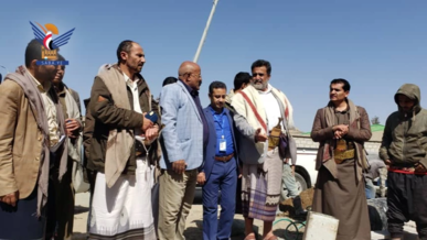 محافظ البيضاء يتفقد سير العمل بمشروع إنشاء مبنى فرع كاك بنك   