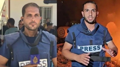 الجزيرة تدين اغتيال مراسليها في غزة أنس الشريف ومحمد قريقع