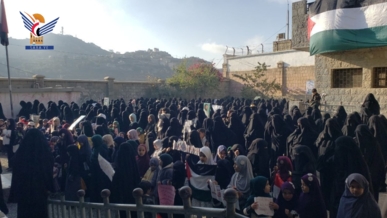 الهيئة النسائية بحجة تنظم 41 وقفة تضامنية مع الشعب الفلسطيني